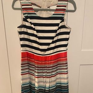 Cleo midi striped summer dress